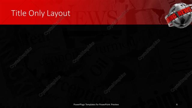 Title Only presentation slide layout