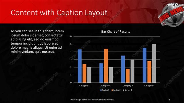 Content with Caption presentation slide layout