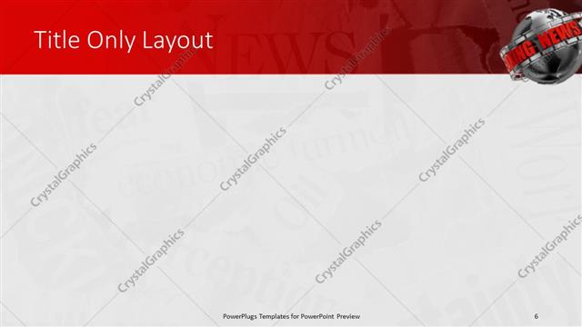 Title Only presentation slide layout