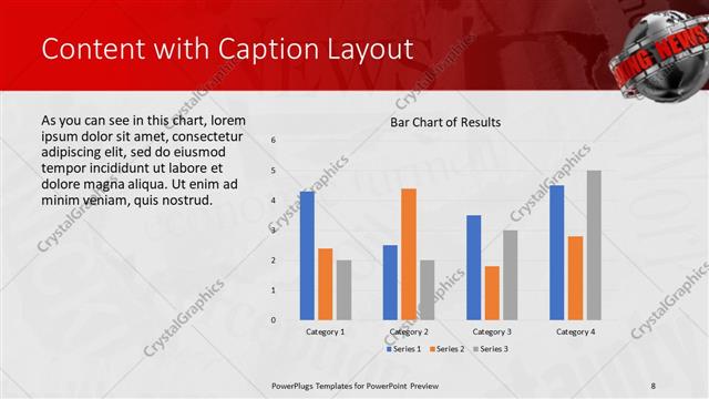 Content with Caption presentation slide layout