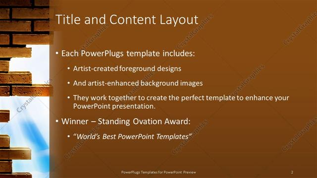 Title and Content presentation slide layout