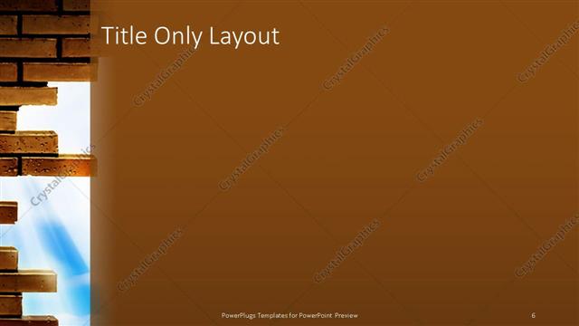 Title Only presentation slide layout