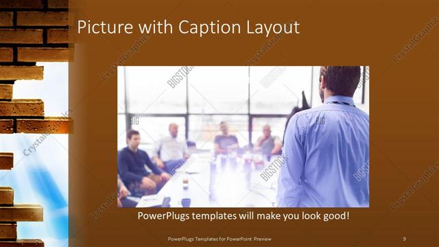 Picture with Caption presentation slide layout