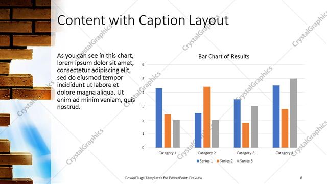 Content with Caption presentation slide layout