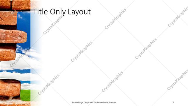 Title Only presentation slide layout