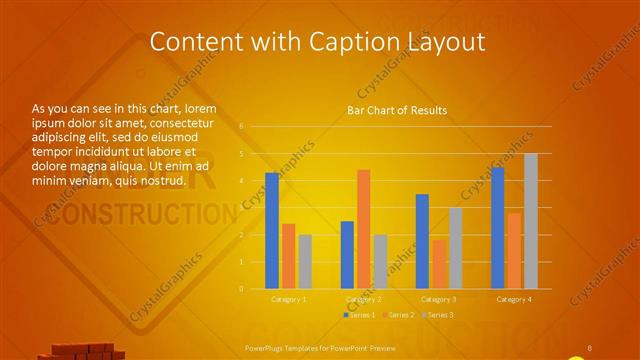 Content with Caption presentation slide layout