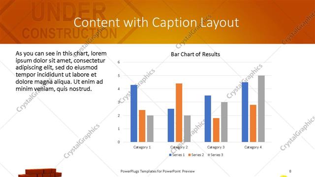 Content with Caption presentation slide layout
