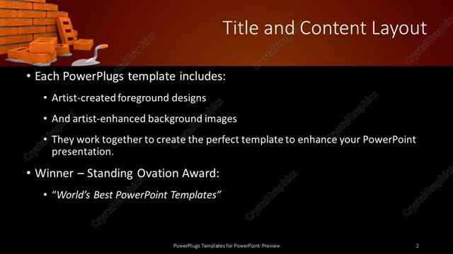Title and Content presentation slide layout