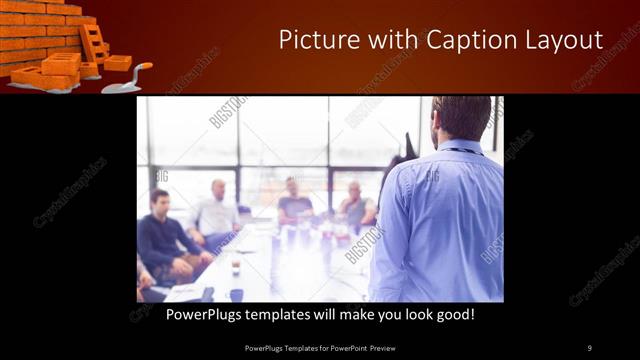Picture with Caption presentation slide layout