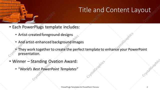 Title and Content presentation slide layout