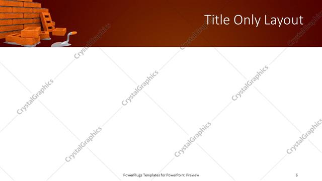 Title Only presentation slide layout