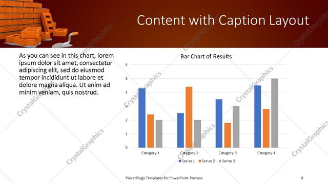 Content with Caption presentation slide layout