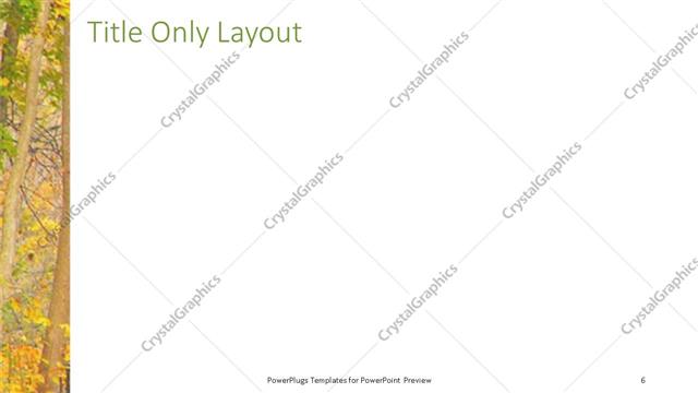 Title Only presentation slide layout