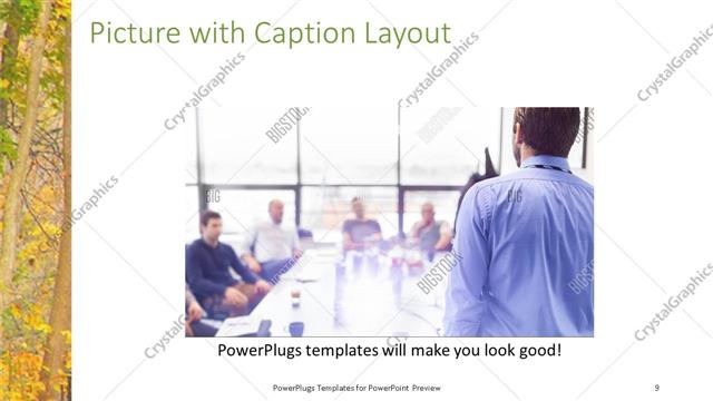 Picture with Caption presentation slide layout