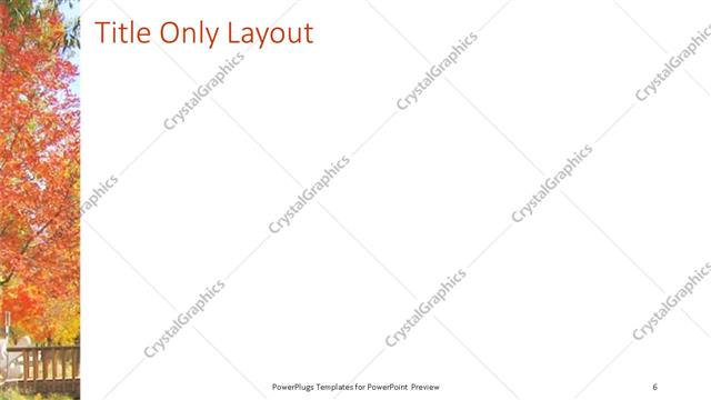 Title Only presentation slide layout