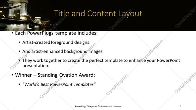 Title and Content presentation slide layout