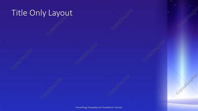 Title Only presentation slide layout