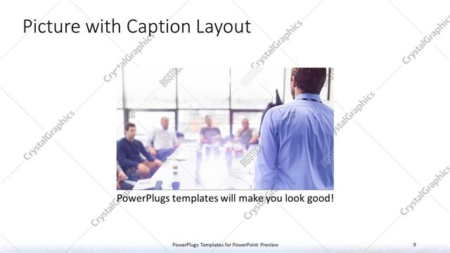Picture with Caption presentation slide layout