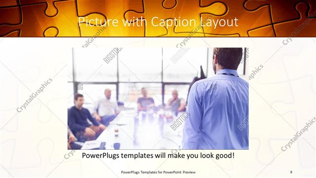 Picture with Caption presentation slide layout