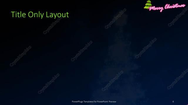 Title Only presentation slide layout