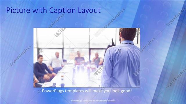Picture with Caption presentation slide layout
