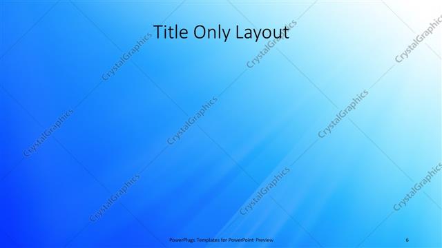 Title Only presentation slide layout