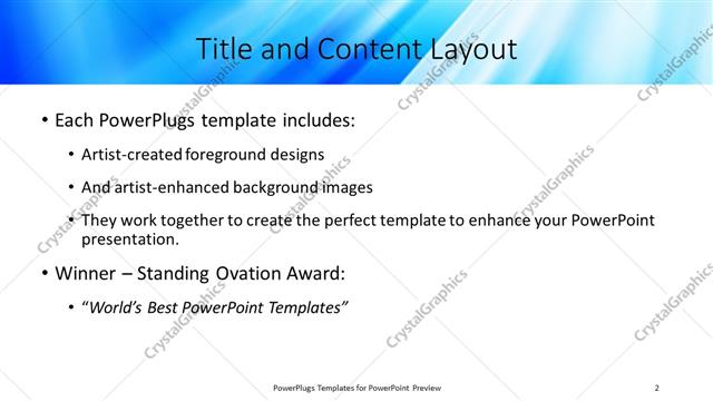 Title and Content presentation slide layout