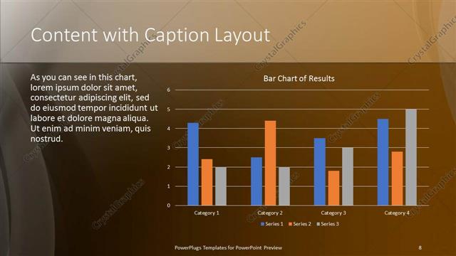 Content with Caption presentation slide layout
