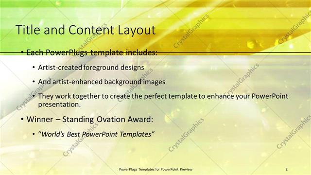 Title and Content presentation slide layout