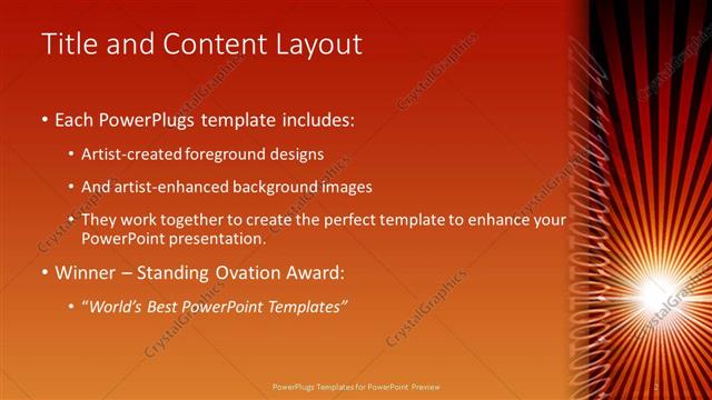 Title and Content presentation slide layout