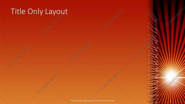 Title Only presentation slide layout