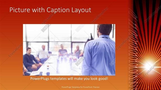 Picture with Caption presentation slide layout