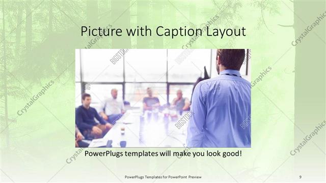 Picture with Caption presentation slide layout