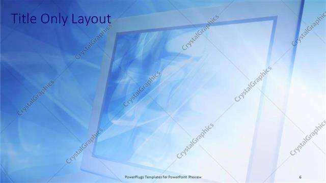 Title Only presentation slide layout