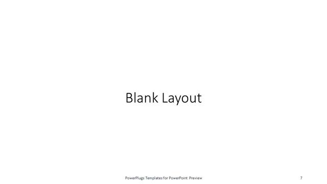 Blank presentation slide layout