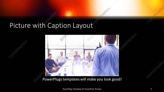 Picture with Caption presentation slide layout