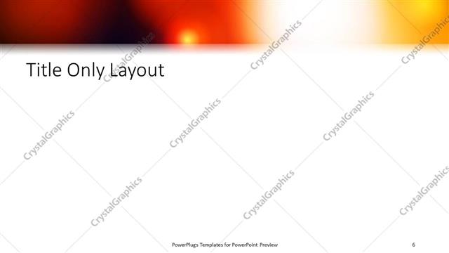 Title Only presentation slide layout