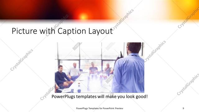 Picture with Caption presentation slide layout