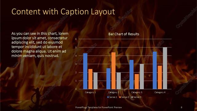 Content with Caption presentation slide layout