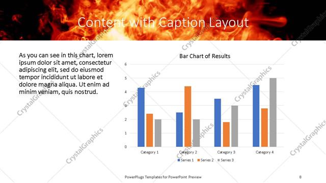 Content with Caption presentation slide layout