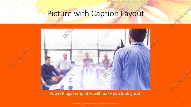 Picture with Caption presentation slide layout