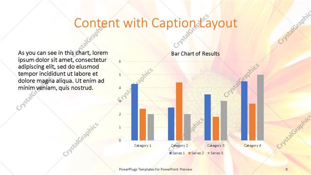 Content with Caption presentation slide layout