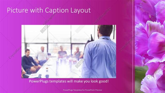 Picture with Caption presentation slide layout