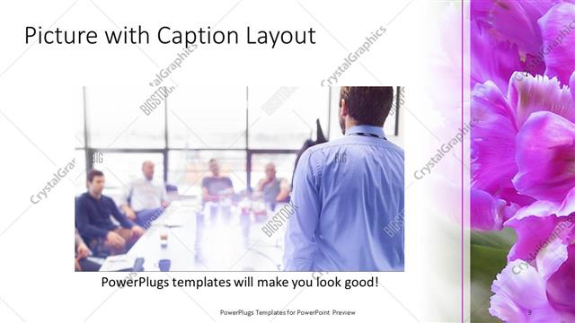 Picture with Caption presentation slide layout
