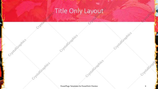 Title Only presentation slide layout
