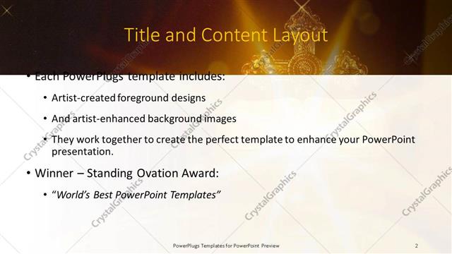 Title and Content presentation slide layout