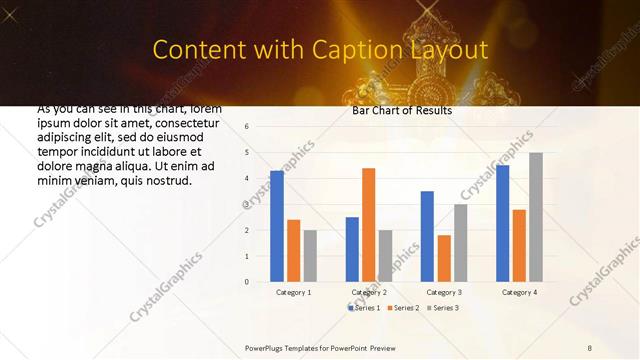 Content with Caption presentation slide layout