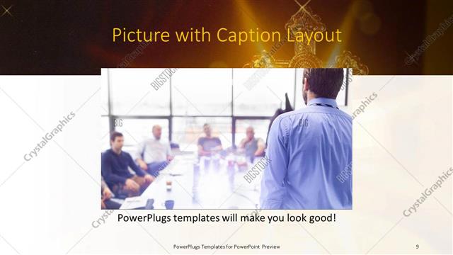 Picture with Caption presentation slide layout