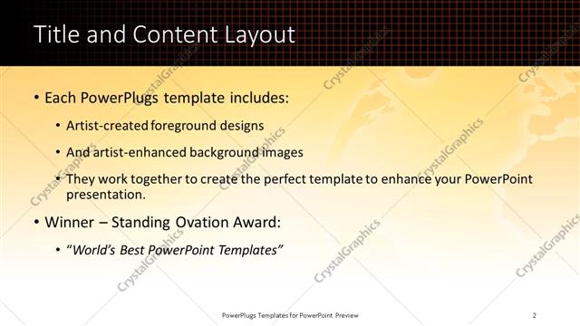 Title and Content presentation slide layout