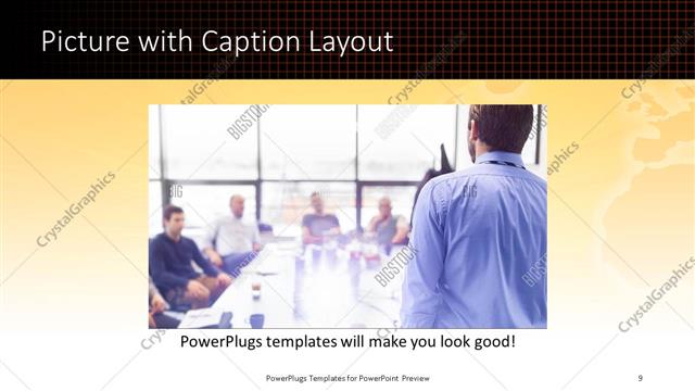 Picture with Caption presentation slide layout